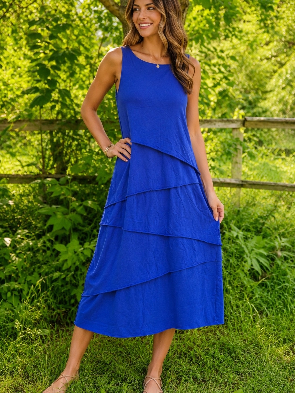 Neon buddha Royal Blue Dress